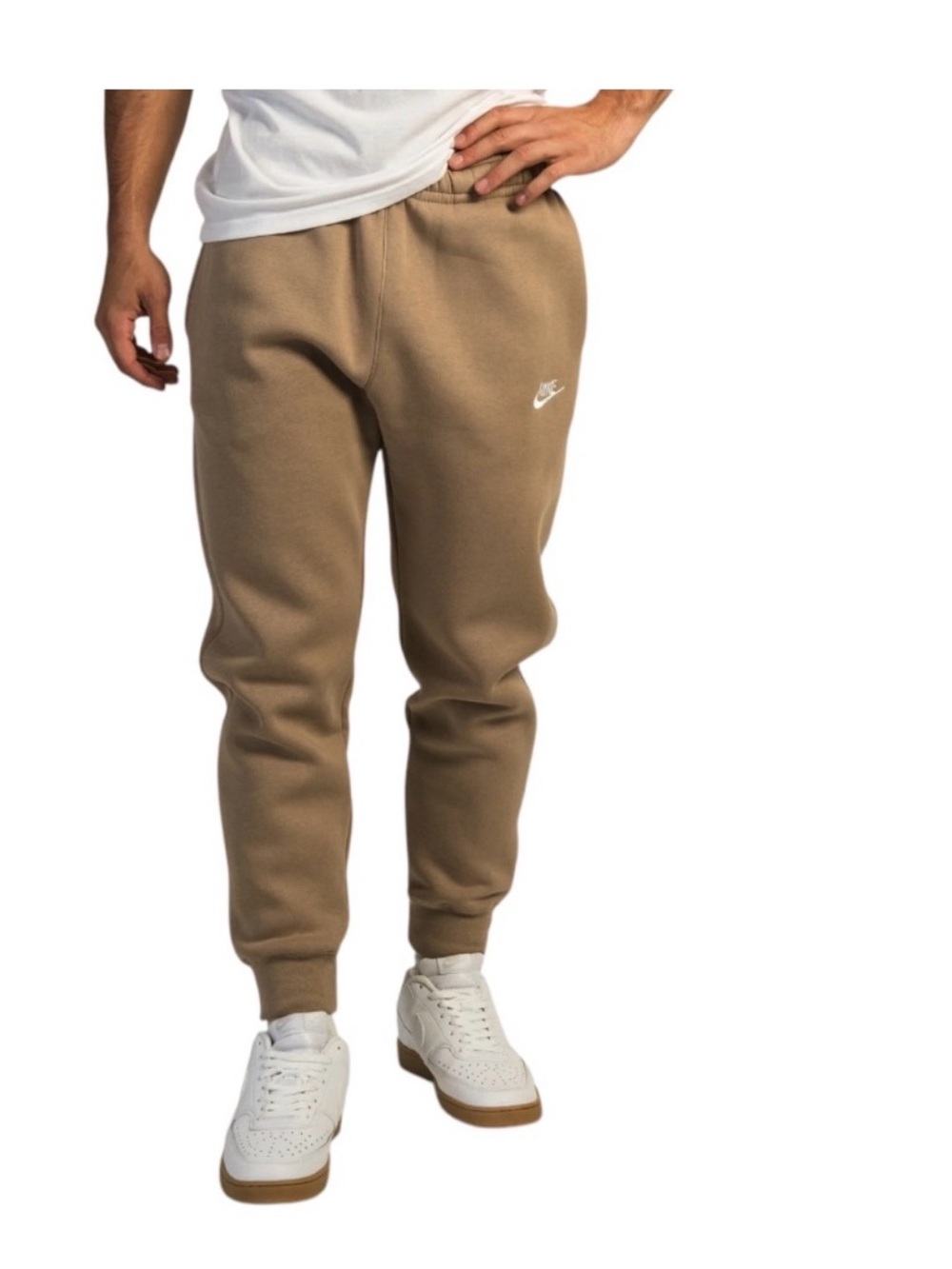 Nike Sportswear Club Fleece Jogger Pants in Dark Driftwood Size Small